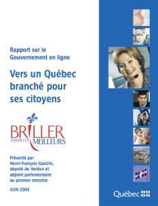 Rapport Gautrin 2004 sur le gouvernement en ligne