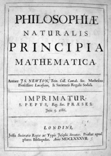 Publication de la loi sur l'attraction universelle (Isaac Newton, 1687)